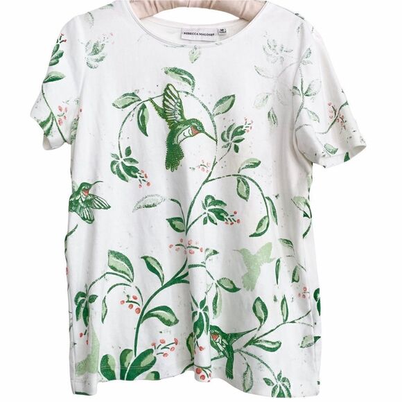 Vintage Rhinestone Studded Hummingbird T Shirt Med - Picture 1 of 6